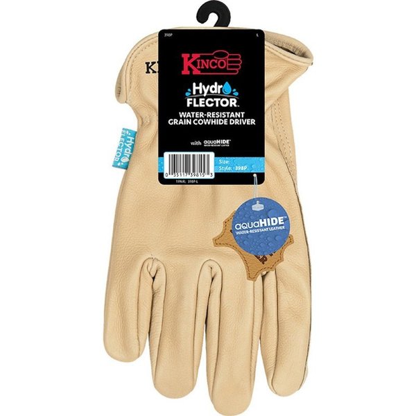 Hydroflector Gloves Driver Cowhide Large 398P-L